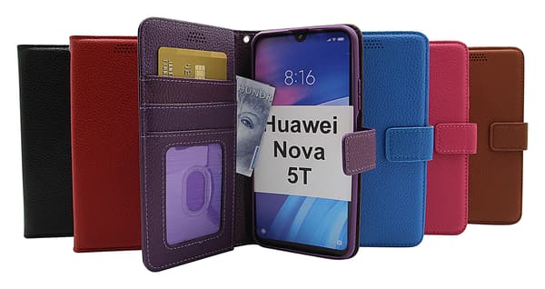 New Standcase Wallet Huawei Nova 5T Brun