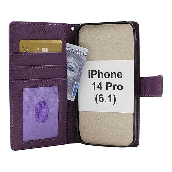 New Standcase Wallet iPhone 14 Pro (6.1) Lila