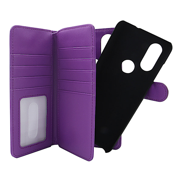 Skimblocker XL Magnet Wallet Motorola One Vision Lila