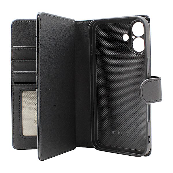 Skimblocker iPhone 16 Plus XL Magnet Plånboksfodral Svart