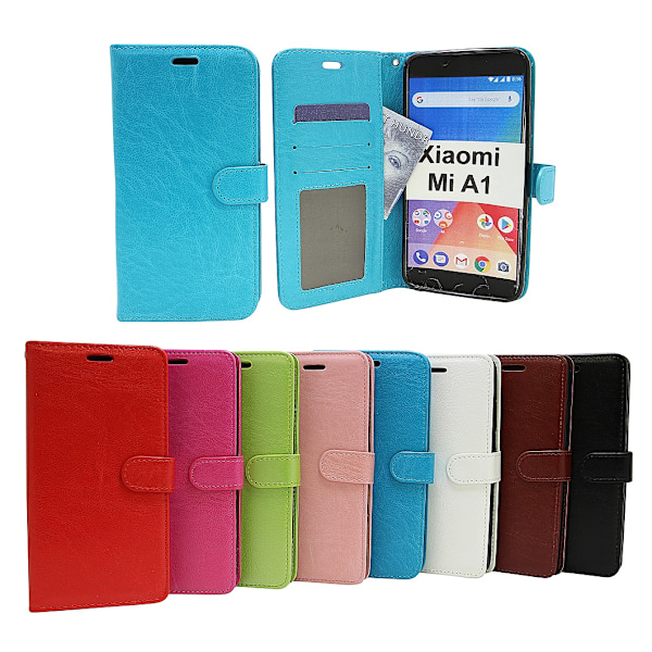 Crazy Horse Wallet Xiaomi Mi A1 Svart