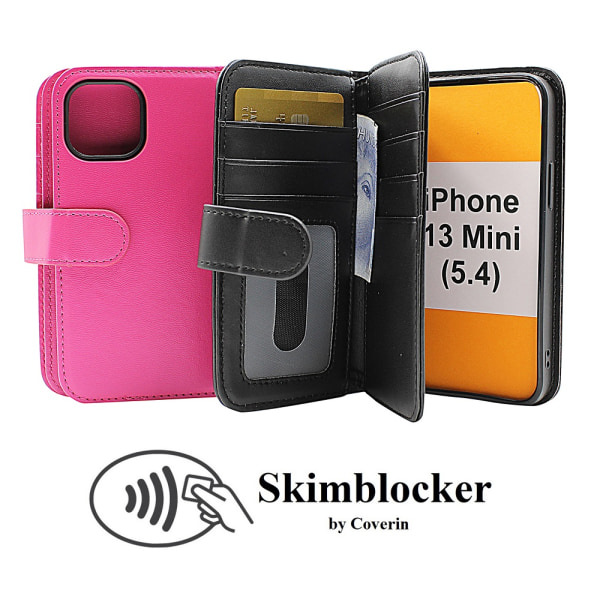 Skimblocker XL Wallet iPhone 13 Mini (5.4) Svart