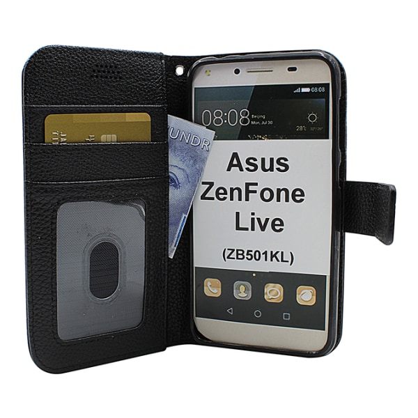 New Standcase Wallet Asus ZenFone Live (ZB501KL)