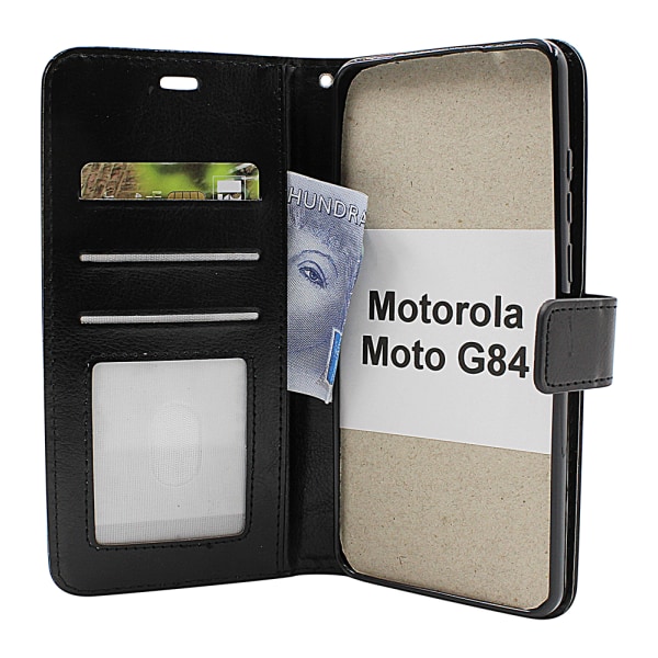 Crazy Horse Wallet Motorola Moto G84 Lila