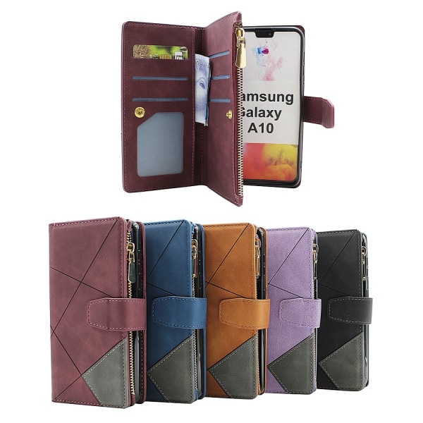 XL Standcase Lyxfodral Samsung Galaxy A10 (A105F/DS) Svart