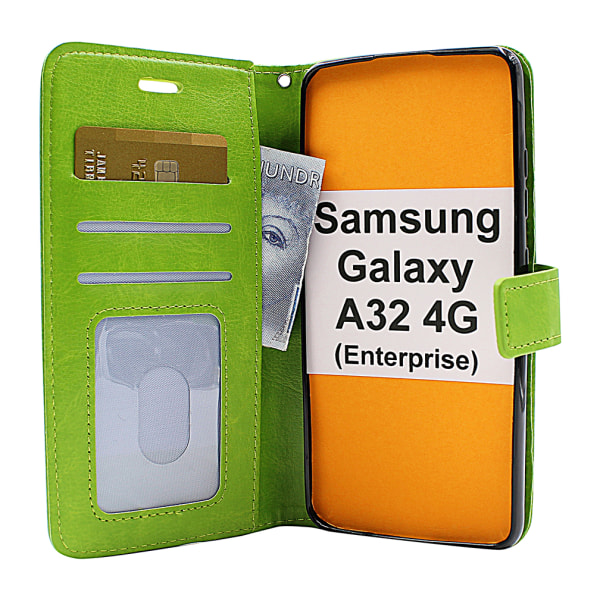 Crazy Horse Wallet Samsung Galaxy A32 4G (SM-A325F) Röd
