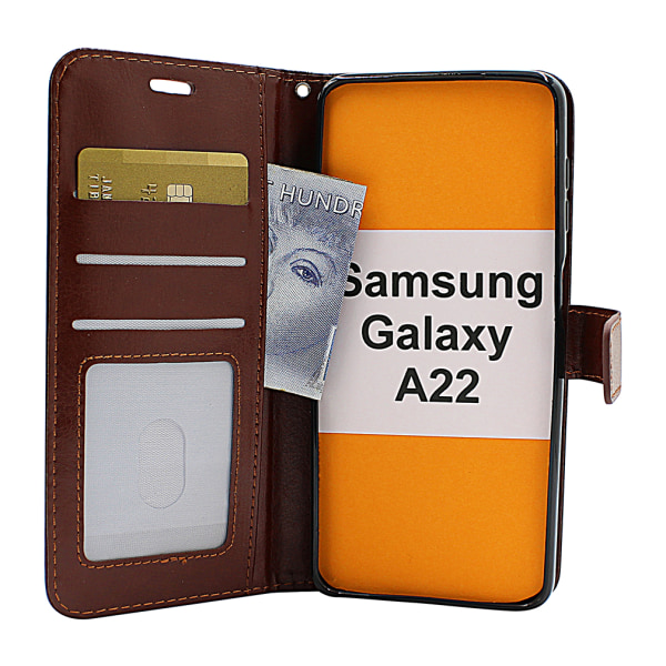 Crazy Horse Wallet Samsung Galaxy A22 (SM-A225F/DS) Svart