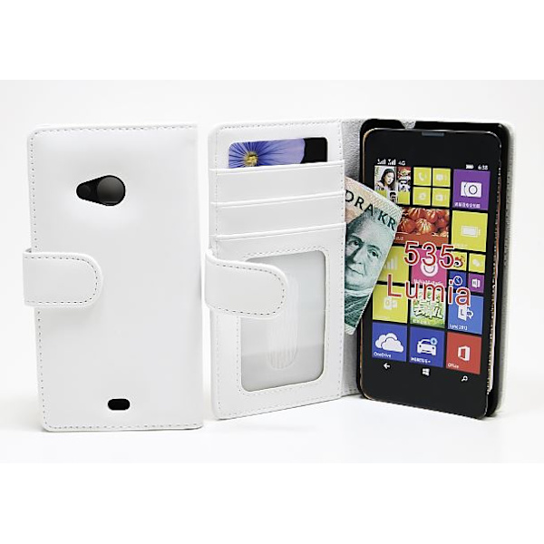 Plånboksfodral Microsoft Lumia 535 Vit