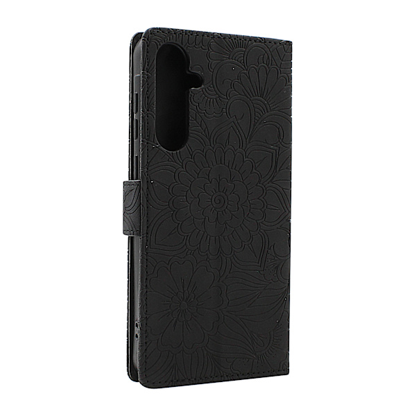 Flower Standcase Wallet Samsung Galaxy A35 5G Aqua