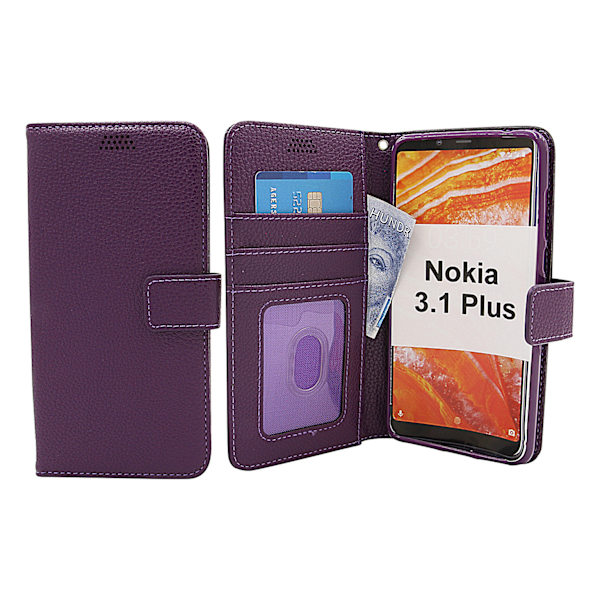 New Standcase Wallet Nokia 3.1 Plus Lila