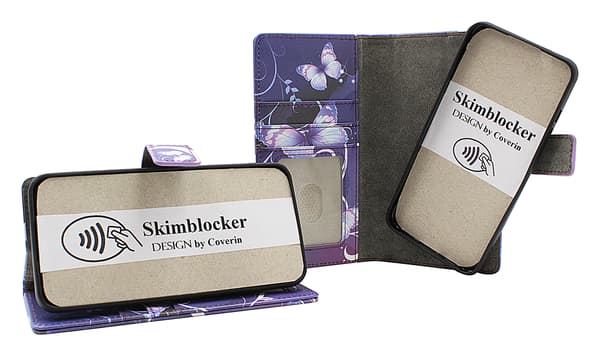 Skimblocker iPhone 11 (6.1) Magnet Plånboksfodral Design