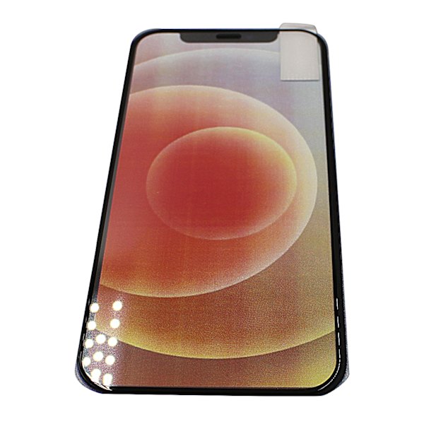 Full Frame Glas skydd iPhone 12 (6.1) (Svart)
