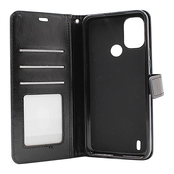 Crazy Horse Wallet Nokia C21 Plus Röd