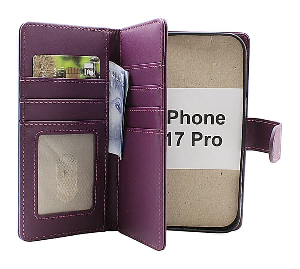 Skimblocker iPhone 17 Pro XL Plånboksfodral Svart