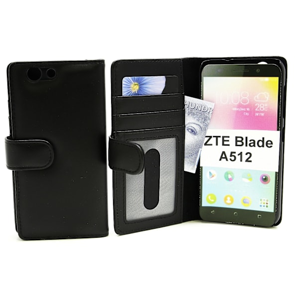 Skimblocker Plånboksfodral ZTE Blade A512 Svart