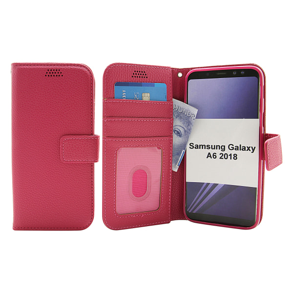 New Standcase Wallet Samsung Galaxy A6 2018 (A600FN/DS) Svart