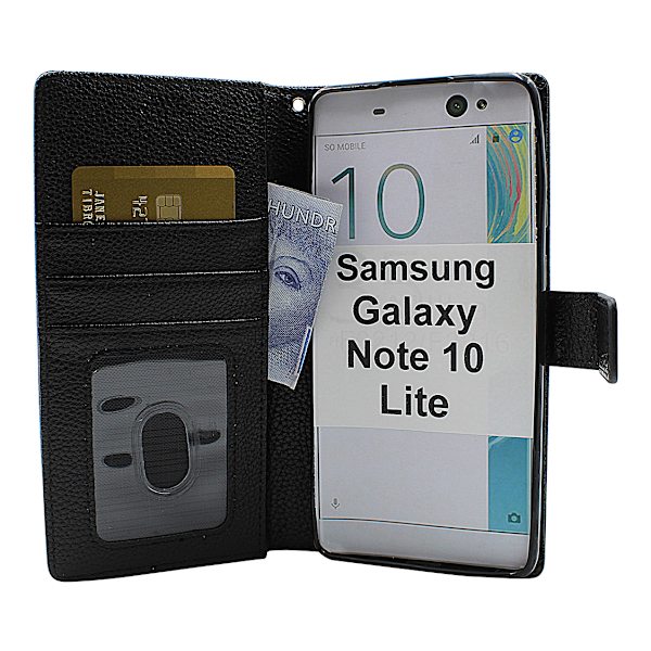 New Standcase Wallet Samsung Galaxy Note 10 Lite (N770F) Svart