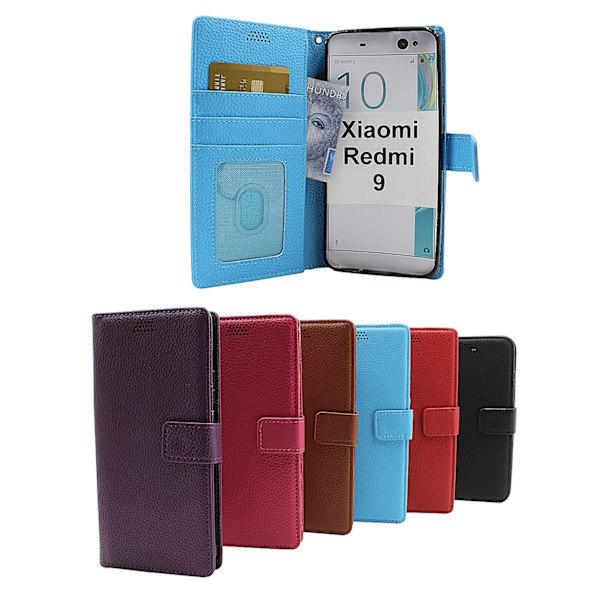 New Standcase Wallet Xiaomi Redmi 9 Brun