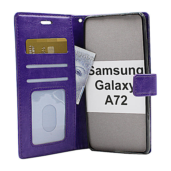 Crazy Horse Wallet Samsung Galaxy A72 (A725F/DS) Grön