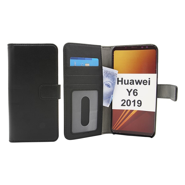 Skimblocker Magnet Wallet Huawei Y6 2019 Lila