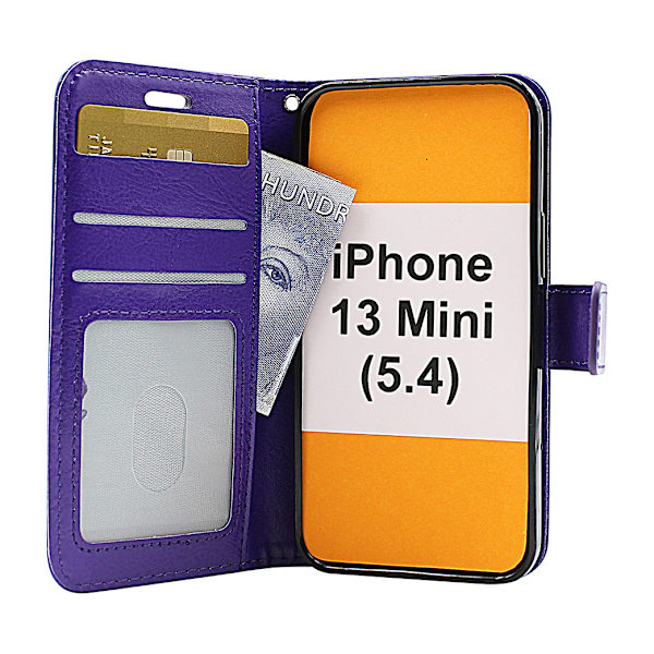Crazy Horse Wallet iPhone 13 Mini (5.4) Lila