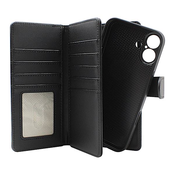 Skimblocker iPhone 16 Plus XL Magnet Plånboksfodral Mörkröd