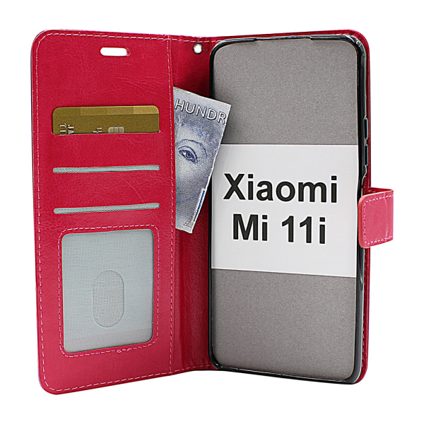 Crazy Horse Wallet Xiaomi Mi 11i Grön