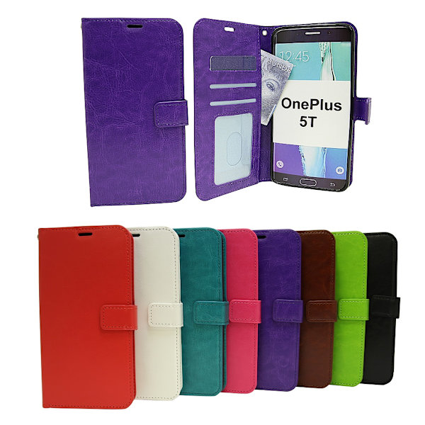 Crazy Horse Wallet OnePlus 5T Turkos