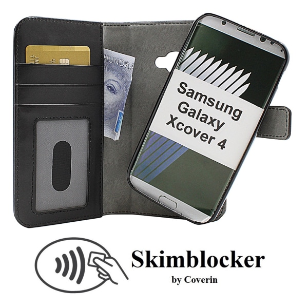 Skimblocker Magnet Wallet Samsung Galaxy Xcover 4 (G390F) ecca | Fyndiq