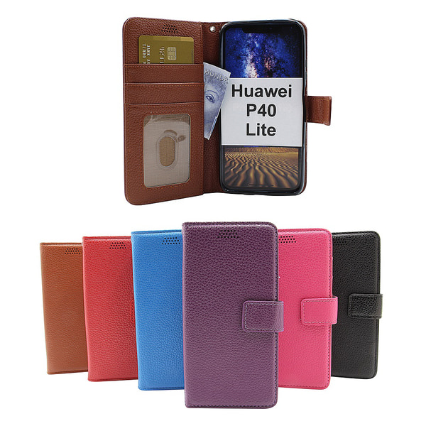 New Standcase Wallet Huawei P40 Lite Brun