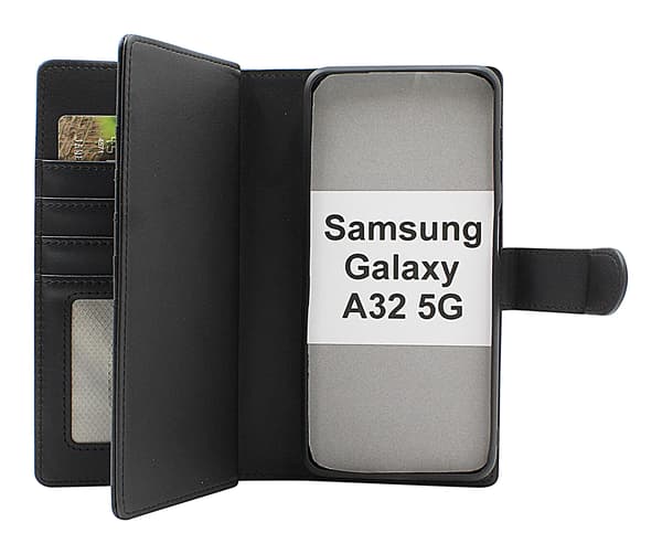 Skimblocker Samsung Galaxy A32 5G XL Magnet Plånboksfodral