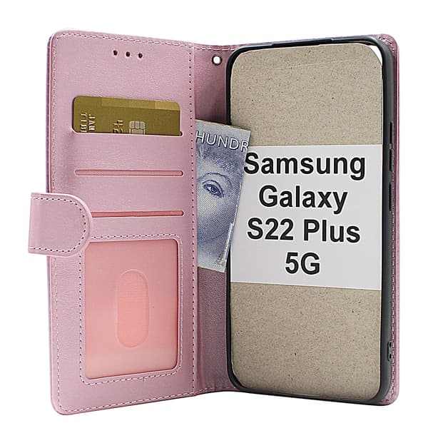 Zipper Standcase Wallet Samsung Galaxy S22 Plus 5G Aqua