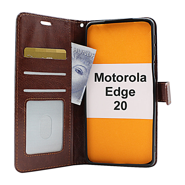 Crazy Horse Wallet Motorola Edge 20 Lila