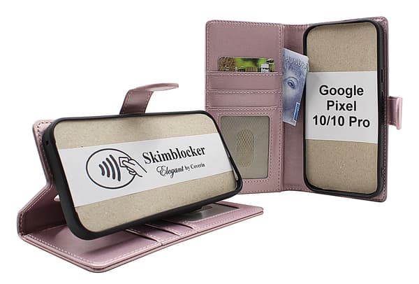 Skimblocker Google Pixel 10 / Pixel 10 Pro Plånboksfodral Happy Cherry