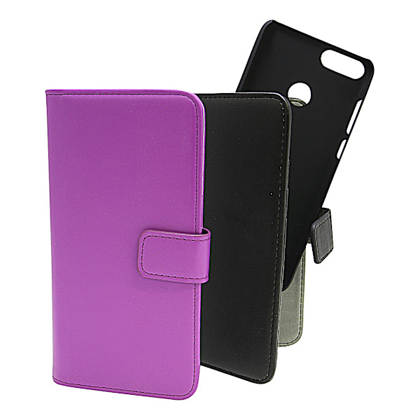 Skimblocker Magnet Wallet Huawei P Smart (FIG-LX1) Lila