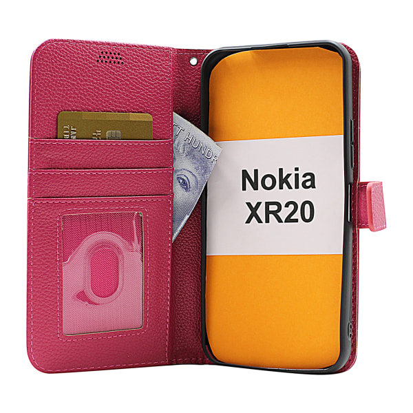 New Standcase Wallet Nokia XR20 Ljusblå