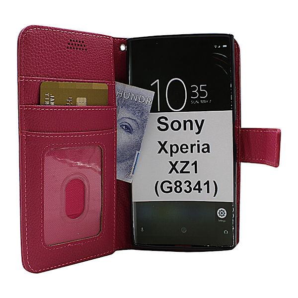 New Standcase Wallet Sony Xperia XZ1 (G8341) (Svart) Svart