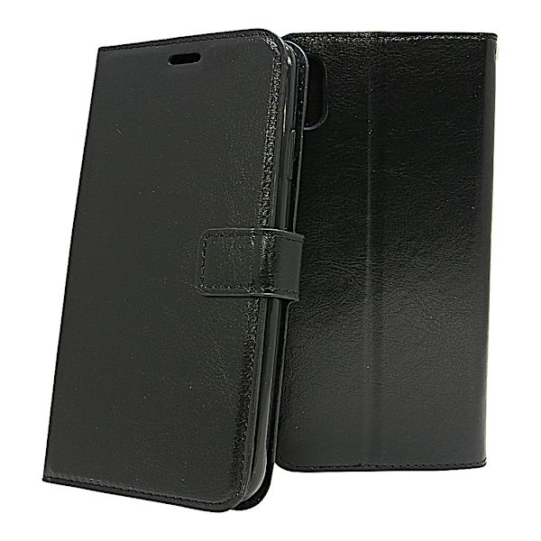 Crazy Horse Wallet iPhone Xs Max Svart