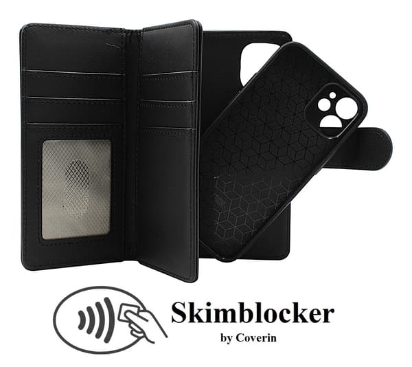 Skimblocker iPhone 12 Mini XL Magnet Plånboksfodral
