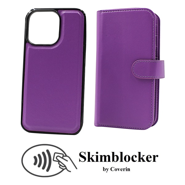 Skimblocker XL Magnet Fodral iPhone 13 Pro (6.1) Svart