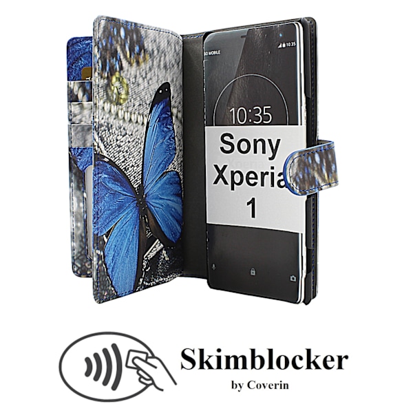 Skimblocker XL Magnet Designwallet Sony Xperia 1 (J9110)