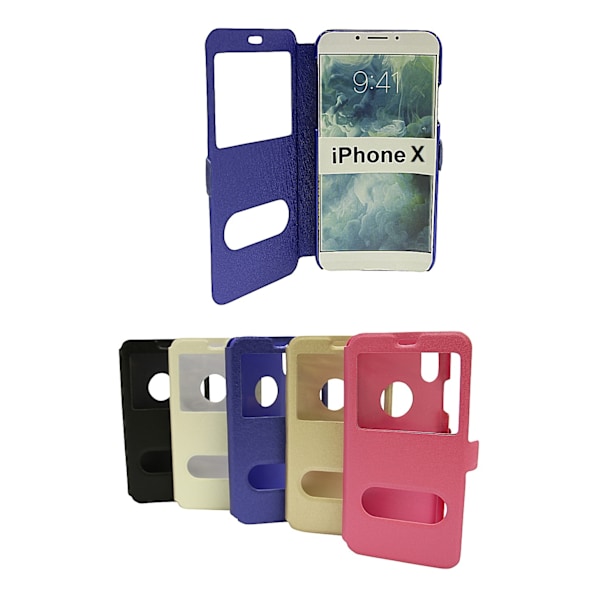 Flipcase iPhone X/Xs Blå