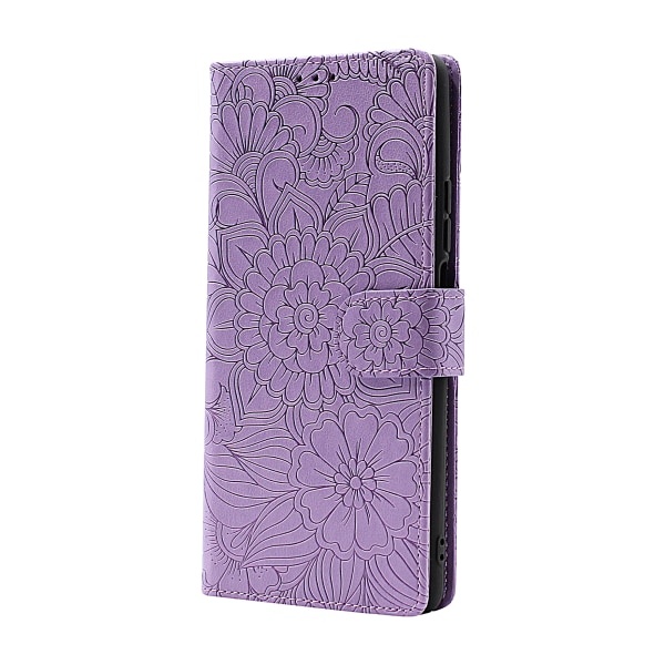 Flower Standcase Wallet Xiaomi 11T / Xiaomi 11T Pro Blå