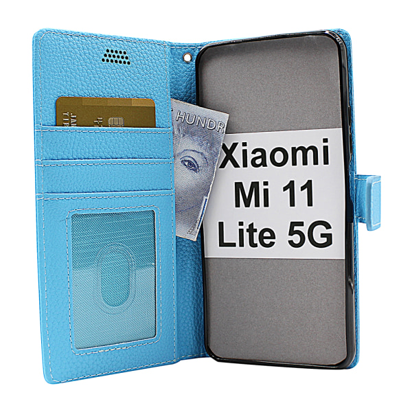 New Standcase Wallet Xiaomi Mi 11 Lite / Mi 11 Lite 5G Svart