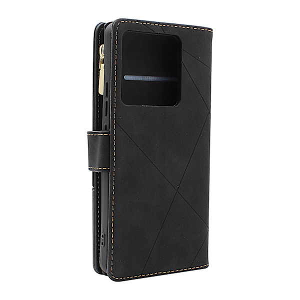 XL Xiaomi 14T Pro Lyx Plånboksfodral Vinröd