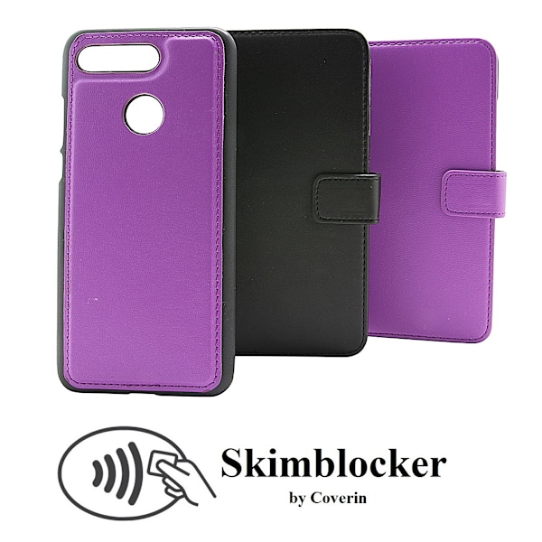 Skimblocker Magnet Wallet Huawei Honor View 20 Svart