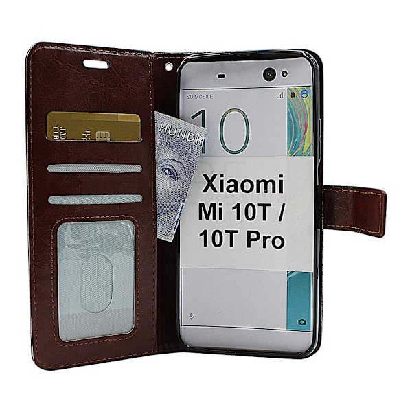Crazy Horse Wallet Xiaomi Mi 10T / Mi 10T Pro (Svart) Svart