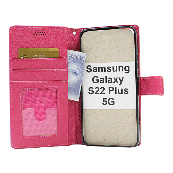 New Standcase Wallet Samsung Galaxy S22 Plus 5G Svart