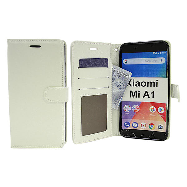 Crazy Horse Wallet Xiaomi Mi A1 Vit