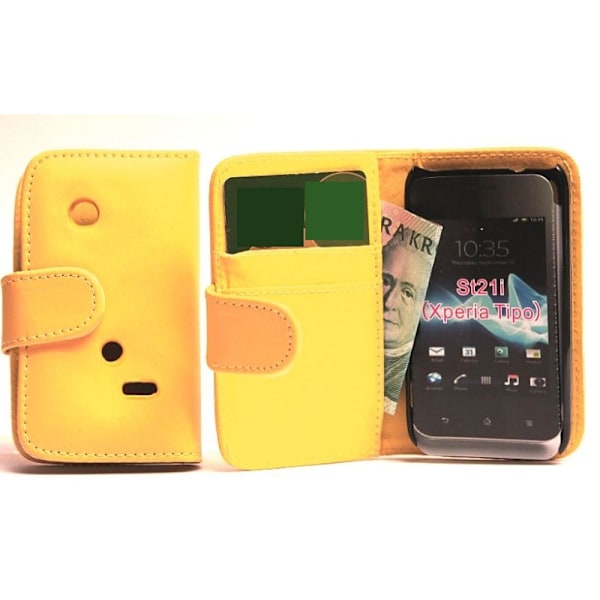 Plånboksfodral Sony Xperia Tipo (ST21i) Gul